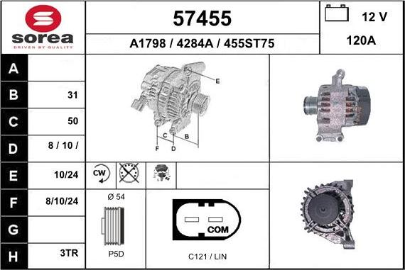 EAI 57455 - Alternator www.molydon.hr