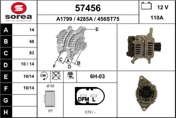 EAI 57456 - Alternator www.molydon.hr