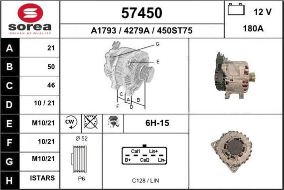 EAI 57450 - Alternator www.molydon.hr