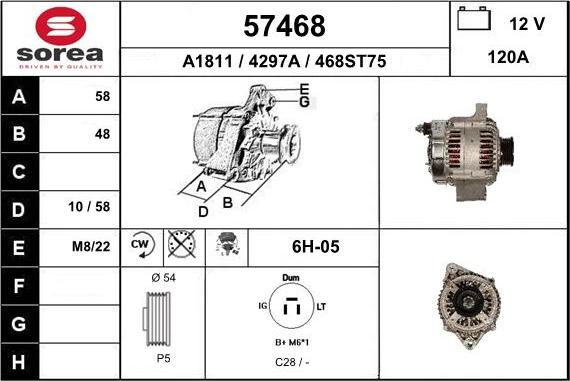 EAI 57468 - Alternator www.molydon.hr