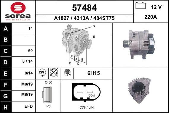 EAI 57484 - Alternator www.molydon.hr