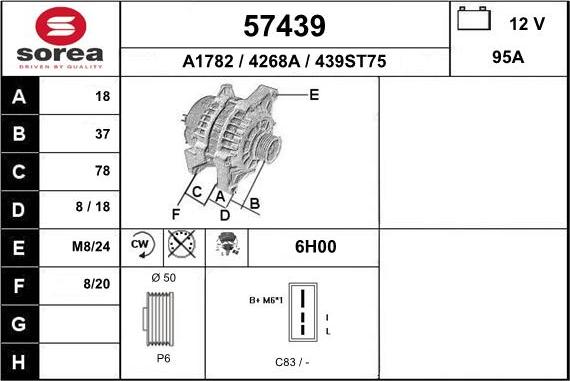 EAI 57439 - Alternator www.molydon.hr