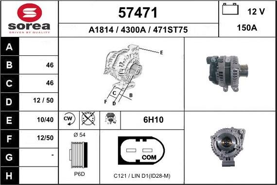 EAI 57471 - Alternator www.molydon.hr