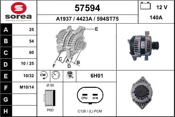 EAI 57594 - Alternator www.molydon.hr