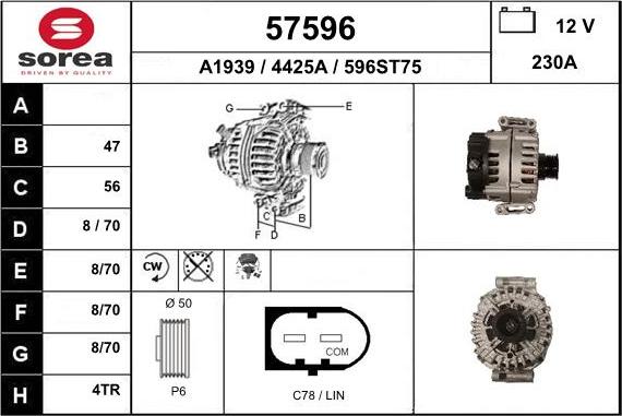 EAI 57596 - Alternator www.molydon.hr