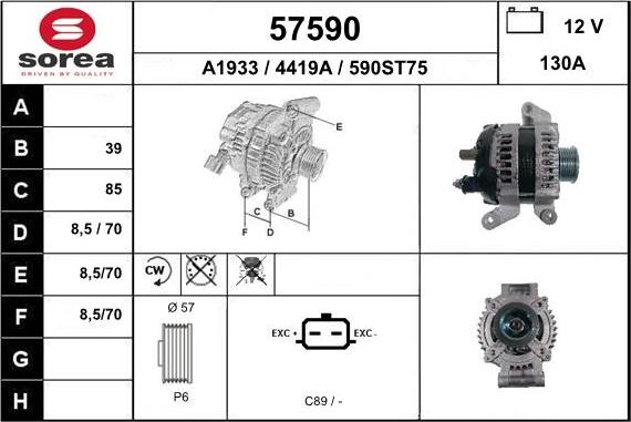 EAI 57590 - Alternator www.molydon.hr