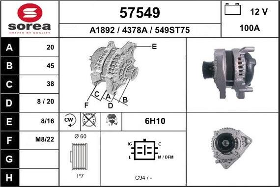 EAI 57549 - Alternator www.molydon.hr