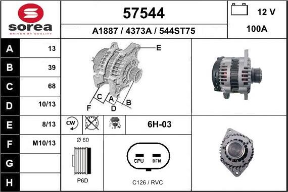 EAI 57544 - Alternator www.molydon.hr