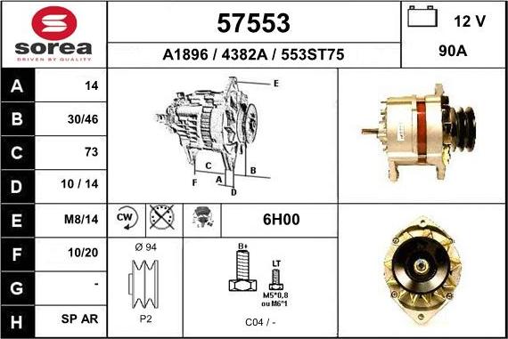 EAI 57553 - Alternator www.molydon.hr