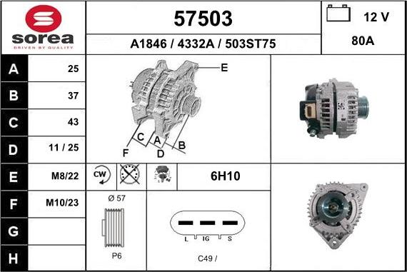 EAI 57503 - Alternator www.molydon.hr