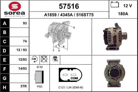 EAI 57516 - Alternator www.molydon.hr