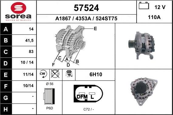 EAI 57524 - Alternator www.molydon.hr