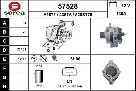 EAI 57528 - Alternator www.molydon.hr