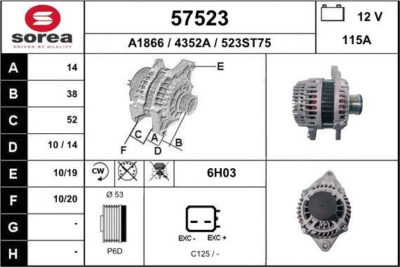 EAI 57523 - Alternator www.molydon.hr