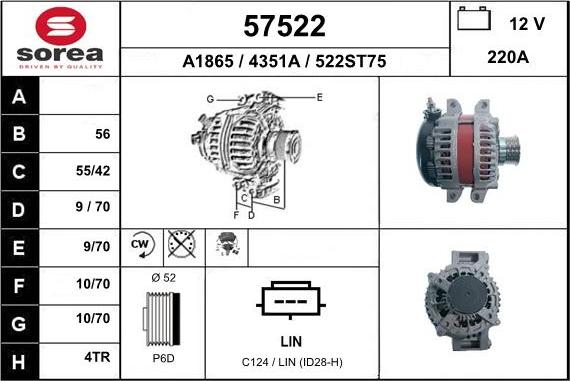 EAI 57522 - Alternator www.molydon.hr