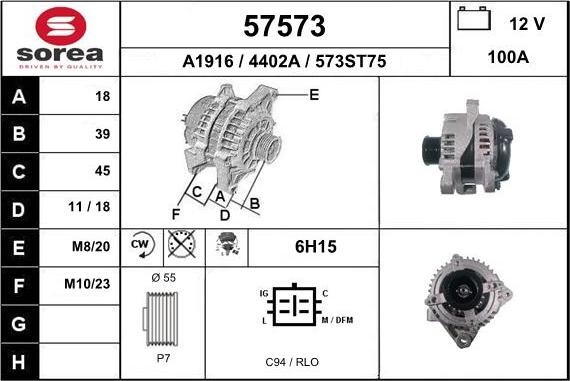 EAI 57573 - Alternator www.molydon.hr