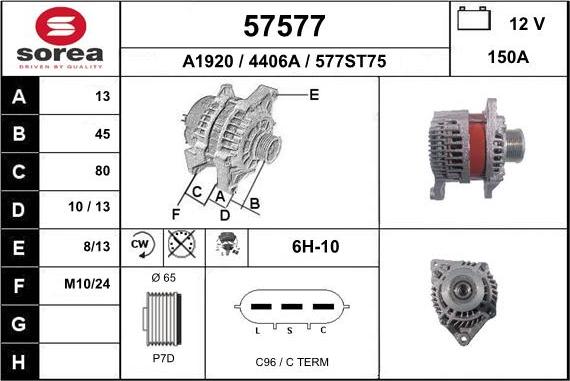 EAI 57577 - Alternator www.molydon.hr