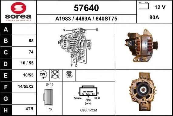 EAI 57640 - Alternator www.molydon.hr