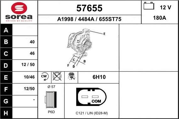 EAI 57655 - Alternator www.molydon.hr