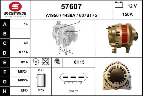 EAI 57607 - Alternator www.molydon.hr