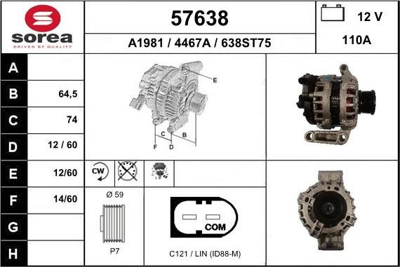 EAI 57638 - Alternator www.molydon.hr