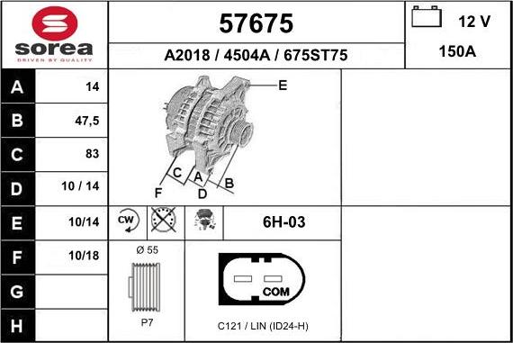 EAI 57675 - Alternator www.molydon.hr