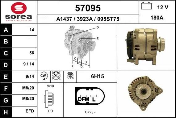 EAI 57095 - Alternator www.molydon.hr