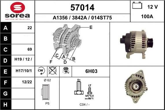 EAI 57014 - Alternator www.molydon.hr