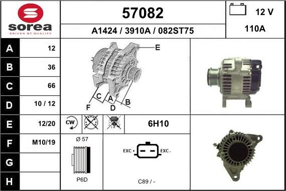 EAI 57082 - Alternator www.molydon.hr