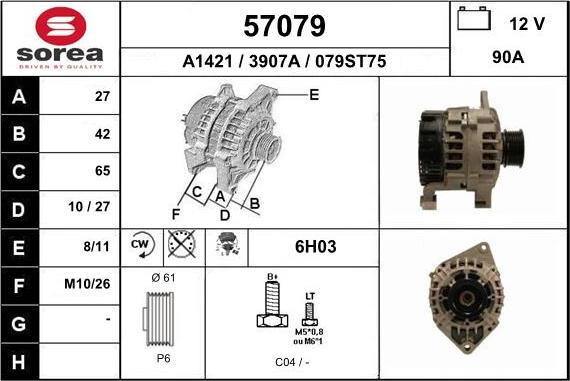 EAI 57079 - Alternator www.molydon.hr