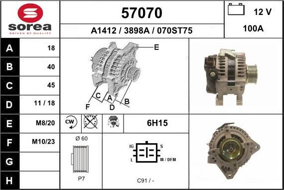 EAI 57070 - Alternator www.molydon.hr