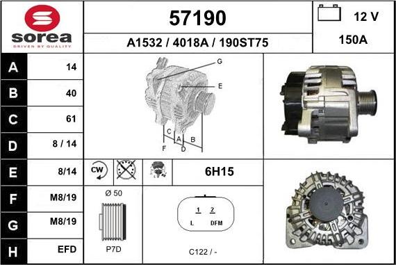 EAI 57190 - Alternator www.molydon.hr