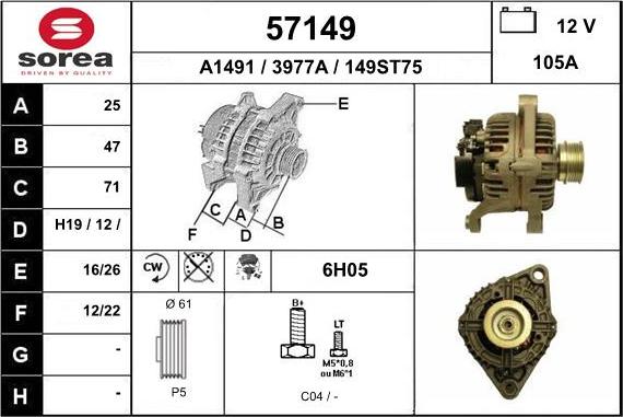 EAI 57149 - Alternator www.molydon.hr