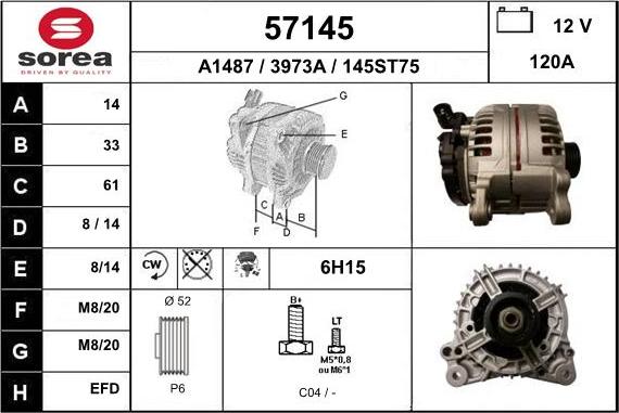 EAI 57145 - Alternator www.molydon.hr