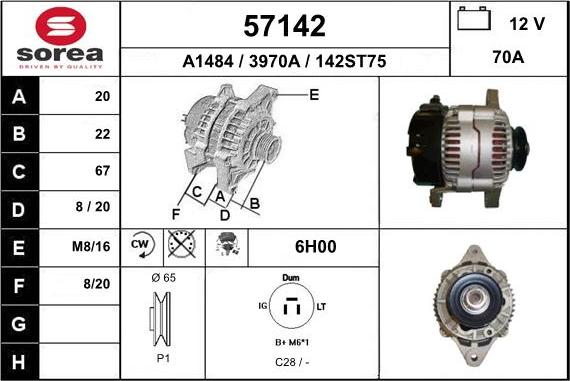 EAI 57142 - Alternator www.molydon.hr