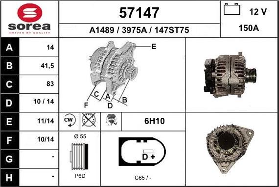 EAI 57147 - Alternator www.molydon.hr