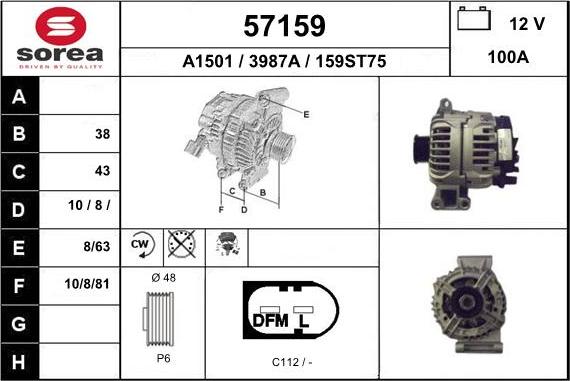 EAI 57159 - Alternator www.molydon.hr