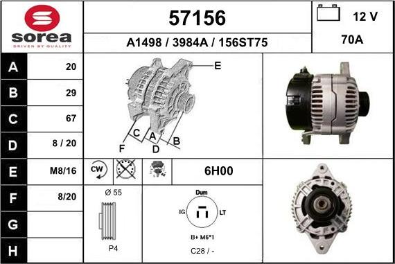 EAI 57156 - Alternator www.molydon.hr