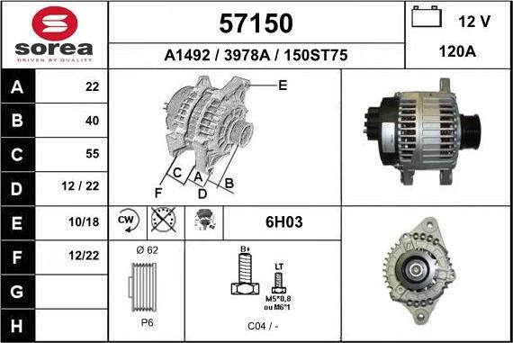 EAI 57150 - Alternator www.molydon.hr