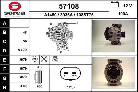 EAI 57108 - Alternator www.molydon.hr