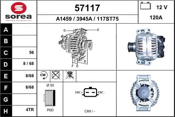 EAI 57117 - Alternator www.molydon.hr