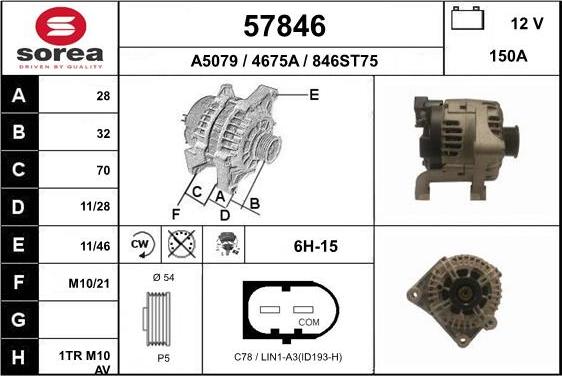 EAI 57846 - Alternator www.molydon.hr