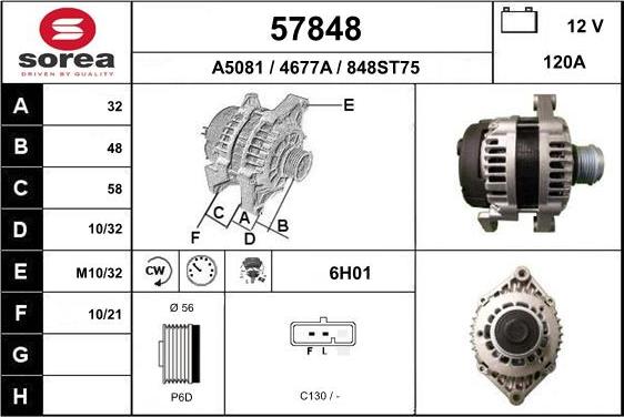 EAI 57848 - Alternator www.molydon.hr