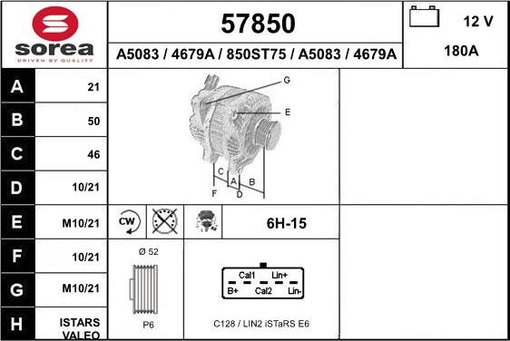 EAI 57850 - Alternator www.molydon.hr