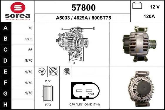 EAI 57800 - Alternator www.molydon.hr