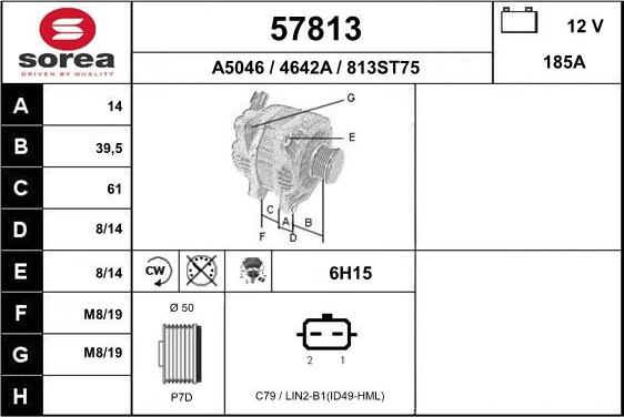 EAI 57813 - Alternator www.molydon.hr