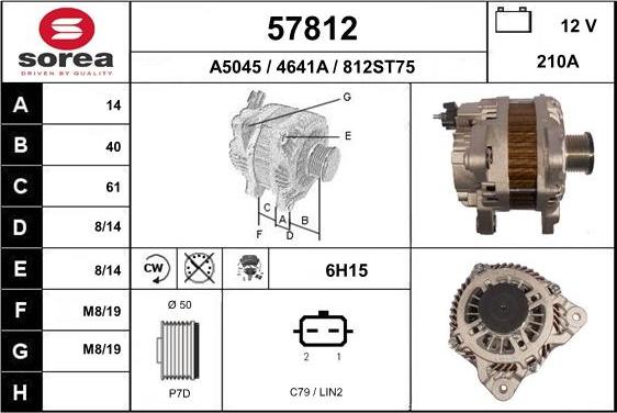 EAI 57812 - Alternator www.molydon.hr