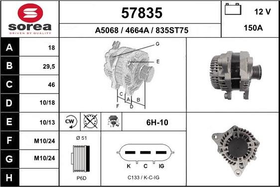 EAI 57835 - Alternator www.molydon.hr