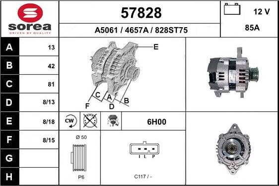 EAI 57828 - Alternator www.molydon.hr