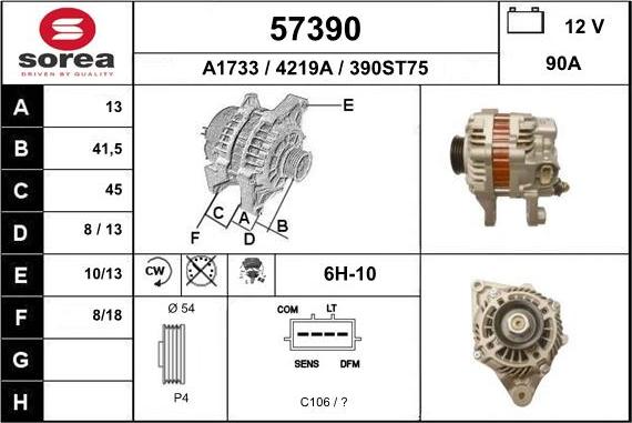 EAI 57390 - Alternator www.molydon.hr